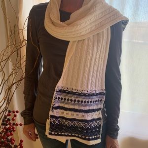 Parkhurst Cotton Country Fair Isle Winter Scarf